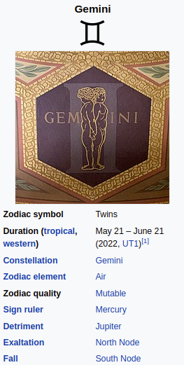 Gemini Zodiac Sign