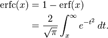 Complementary-Error-Function-Calculator