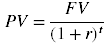 Present Value of Lump Sum Formula